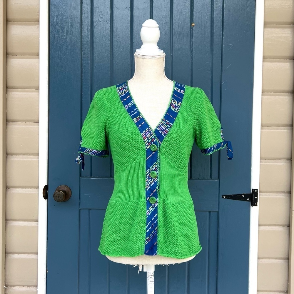 Free People Well Worn Art Vintage ribbed sweater top Women’s Size M